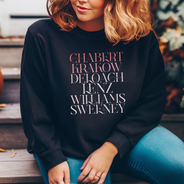 Hallmark Channel Sweatshirt, Hallmark Actress Names Sweatshirt, Erin Krakow, Lacey Chabert, Nikki DeLoach, Winter Outfit, Winter Sweatshirt