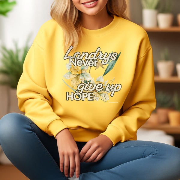 The Way Home, Hallmark Channel Sweatshirt, Landrys Never Give Up Hope, Colton Landry, Way Home Sweatshirt, Hallmark Show, Hallmark Shirt