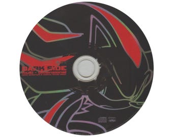 Alfombra redonda con personaje de neón del lado oscuro / Decoración para sala de juegos Shadow the Hedgehog