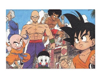 Alfombra de anime Dragon Ball Z – Divertida alfombra de chenilla de poliéster