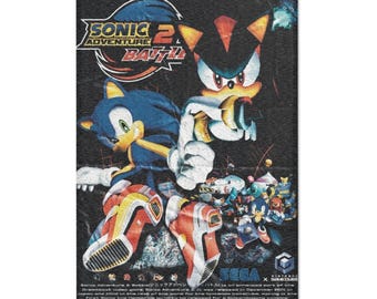 Alfombra con póster de Sonic Adventure 2 / Tapete con personaje de videojuego
