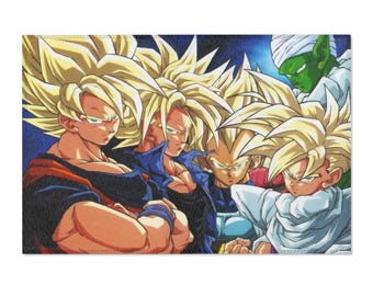 Alfombra de Dragon Ball, decoración de anime japonés, regalo para fans otaku