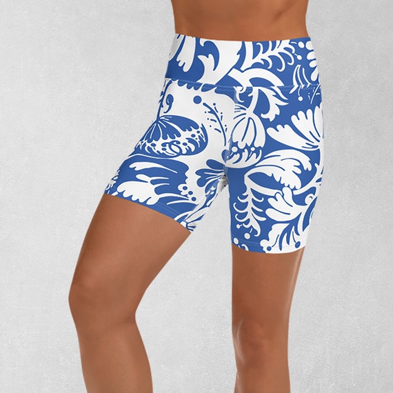 Patterned gym shorts clearance