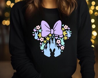 Easter Minnie Shirt, Disney Easter T-Shirt, Happy Easter Sweatshirt, Magic Kingdom Shirt, Matching Family Sweatshirts