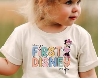 My first Disney Trip Shirt, Mickey and Minnie T-shirts, Matching Disney Kids Shirts ,Disney vacation Tee, Disney family Matching sweatshirts