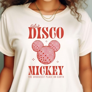 Disco Mickey Mouse Shirt, Retro Vintage Disneyland Mickey T-Shirt, Walt Magic Kingdom Sweatshirt, Epcot Shirt