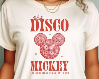 Disco Mickey Mouse Shirt, Retro Vintage Disneyland Mickey T-Shirt, Walt Magic Kingdom Sweatshirt, Epcot Shirt