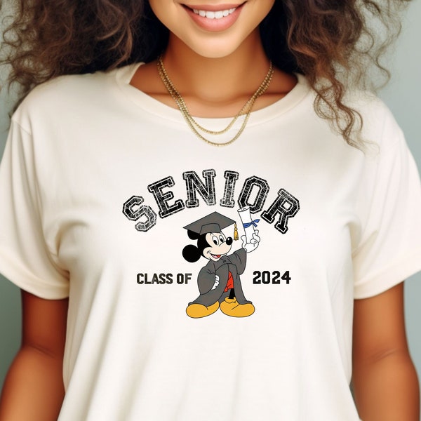 Disney Graduation 2024 Shirt, Disney Minnie Graduate T-Shirt, Disney Grad Sweatshirt, Disney Graduate 2024 Shirt, Mickey Graduate Tee