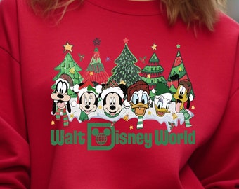 Walt Disneyworld Shirt, Disney Christmas T-Shirt, Disneyworld Xmas Shirt, Magic Kingdom Holiday Sweatshirt, Mickey Friends Christmas Tee