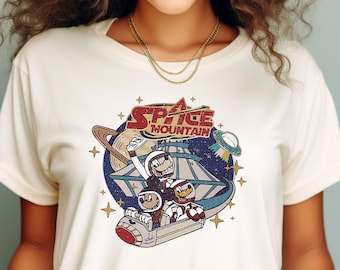 Space Mountain Shirt, Magic Kingdom T-Shirt, Mouse And Friends Space Sweatshirt, Disney Tee, Vintage Disney Shirt,Vintage Space Mountain Tee