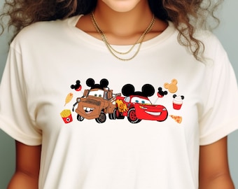 McQueen and Mater Shirt, Disney Cars T-Shirt, Cars Friend Sweatshirt, Cars Couple Shirt, Disney Matching Shirt, Disney Family Trip, Gift Tee