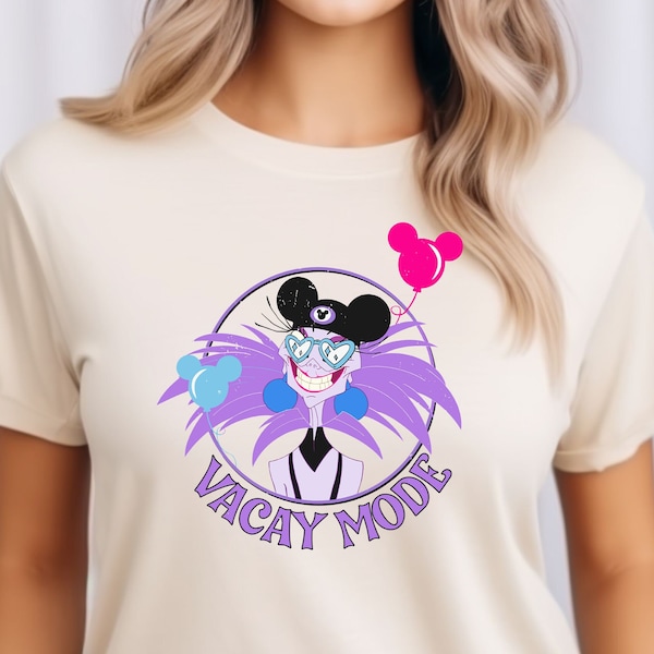 Retro Yzma With Mickey Balloon Shirt, Vacay Mode T-Shirt, The Emperor's New Groove Sweatshirt, Magic Kingdom Shirt, Disney Villains Tee