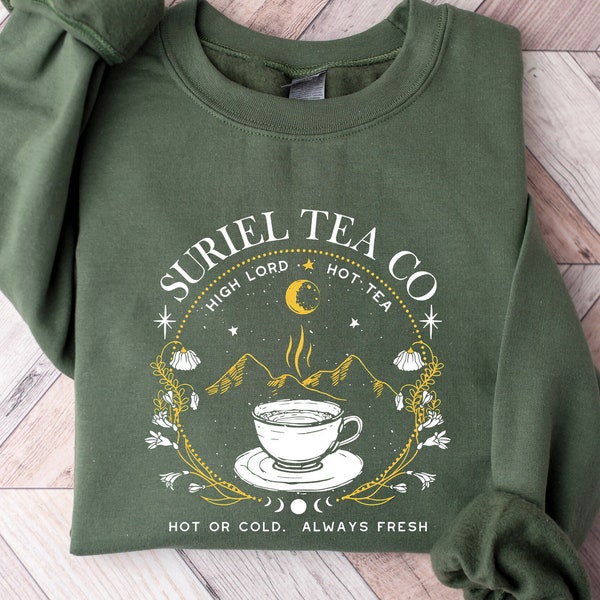 Suriel Tea Co Shirt, Book Lover T-Shirt, Acotar Sweatshirt, A Court Of Thorns And Roses Tee, Sarah J Maas Shirt, Reading Tee, Reader Gifts