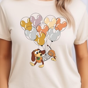 Slinky Dog with Mickey Balloons Shirt, Toy Story T-Shirt, Disney Dog Lover Gift, Disneyland Family Vacation Shirt, Magic Kingdom Tee