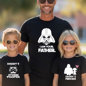 I am your Father daddy&#39;s little princess matching Shirts, Dad and Daughter Sweatshirt, Daddy and me tees, Starwars dad, Father&#39;s day gifts