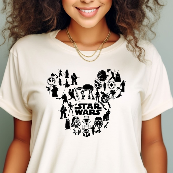 Star Wars Mickey Mouse Shirt, Disney Family T-Shirt, Mickey Head Star Wars Sweatshirt,Star Wars Tee, Starwars Gift,Disney Trooper Galaxy Tee