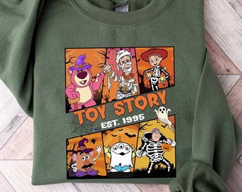 Disney Halloween Toy Story Mummy Skeleton Est 1995 Shirt, Woody Buzz Lightyear T-Shirt, Trick Or Treat, Spooky Vibes, Disneyland Vacation