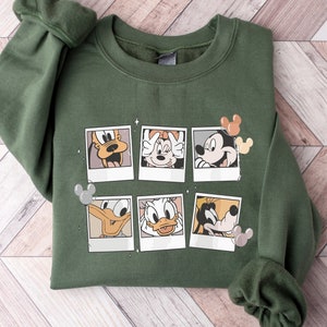 Vintage Disney Mickey Polaroid Shirt, Mickey and Friends T-Shirt, Disneyland Shirt, Disneyworld Sweatshirt, Disney Family Shirts