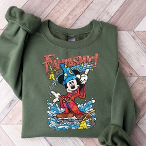 Funny Disney Sweatshirt, Vintage Disney Fantasy Shirt, Fantasia Mickey Shirt, Mickey Shirt, Disney Fantasmic Shirt, Mickey mouse Tee