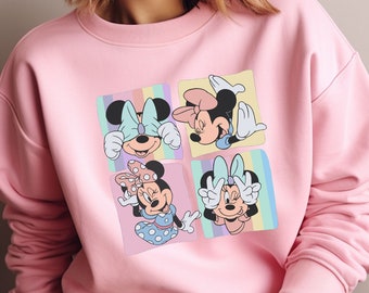 Minnie Mouse Collage Shirt, Retro Minnie Mouse T-Shirt, Minnie Besties Sweatshirt, Disneyland Shirt