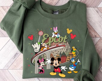 Disney Epcot World Tour Shirt, Retro Disney Epcot T-Shirt, Mickey And Friends, Epcot Center 1982 Shirt, Drinking Around The World,Disney Tee
