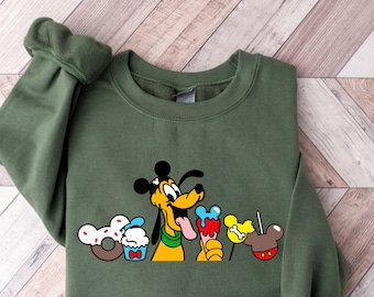 Pluto Snacks Shirt, Disney T-Shirt, Disney Vacation Sweatshirt, Disneyworld Shirt, Disney Family Tee, Pluto Mickey Ears Shirt, Disney Snacks