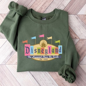 Disneyland Est 1955 Shirt, Vintage Disneyland T-Shirt, Disneyland 1955 Shirt, Retro Disney Sweatshirts, Retro Disney Shirt