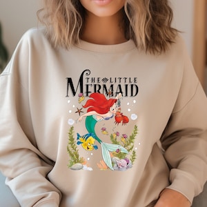 Little mermaid sweatshirt adults hotsell