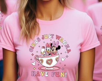 Disney Minnie Daisy Summer Shirt, Girls Just Wanna Have Fun, Disney Besties Shirt, Disneyworld Shirt, Disney Summer Te, Girls Trip, Gift her