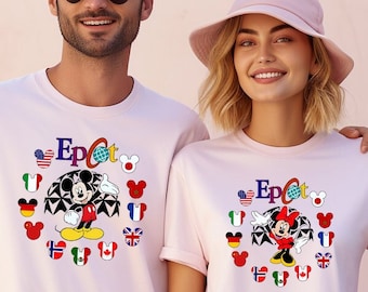 Disney Epcot World Traveler Shirt, Disney Epcot Mickey and Minnie Shirts, Disney Trip Matching T-Shirts, Epcot Mickey Tee, Disneyworld Epcot