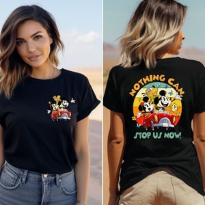 Disney Mickey & Minnie&#39;s Runaway Railway Nothing Can Stop Us Now Shirt, WDW Magic Kingdom Disneyland Family Vacation Holiday Gift Tee