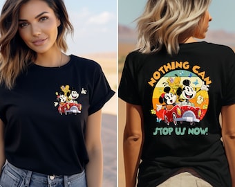 Disney Mickey & Minnie's Runaway Railway Nothing Can Stop Us Now Shirt, WDW Magic Kingdom Disneyland Family Vacation Holiday Gift Tee
