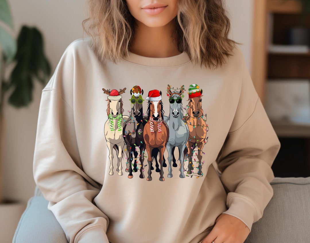 Christmas horse shirt