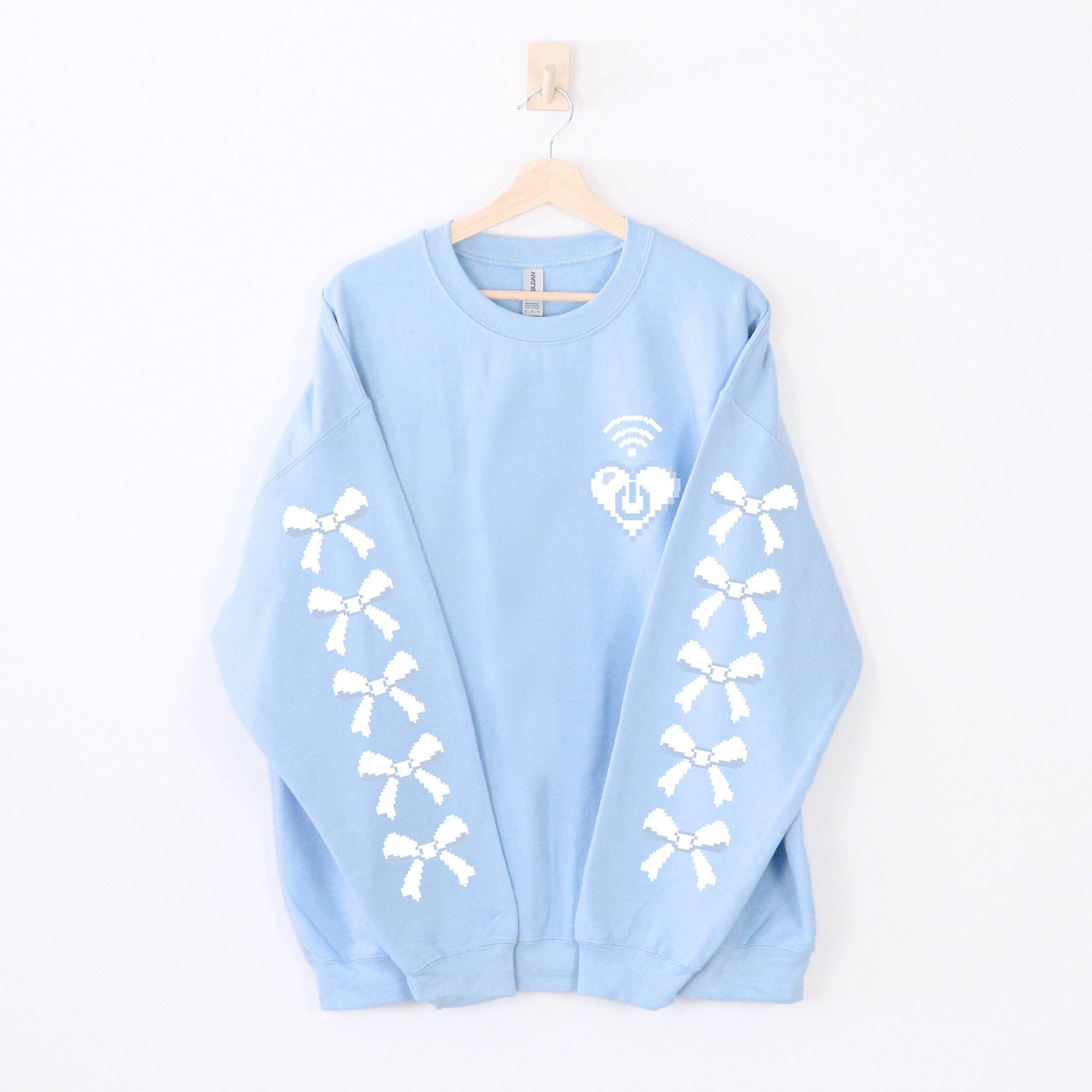 Angelcore Pixel Heart Sweatshirt, J-fashion Tenshi Kaiwai