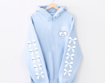 Angelcore Pixel Heart Hoodie, J-fashion Tenshi Kaiwai Hooded