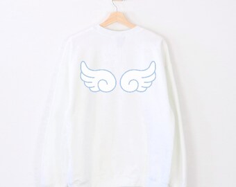 Angelcore Pixel Heart Sweatshirt, J-fashion Tenshi Kaiwai