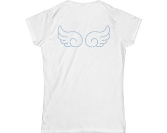 Tシャツ・カットソー [tensishop] gyaru hart angel wing Angelcore Pixel Heart Shirt, J-fashion Tenshi Kaiwai Graphic