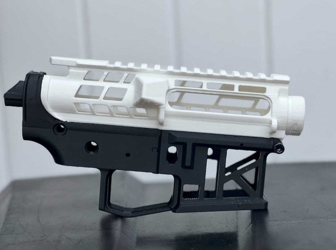 Skeletonized 3D Printed Airsoft M4 Lower and Upper Receiver Etsy