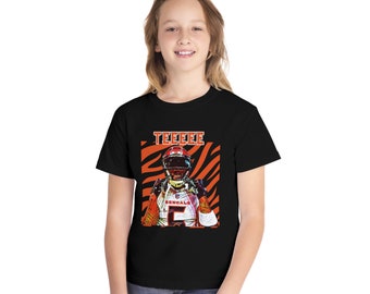 Tee Higgins Youth Shirt | Cincinnati Bengals Shirt | TEEEE Shirt | Comfort Colors Vintage Tee | Who Dey Shirt