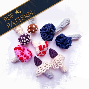 Witchy Mushrooms Crochet Patterns: Bizarre Fungi Pack (PDF Pattern)
