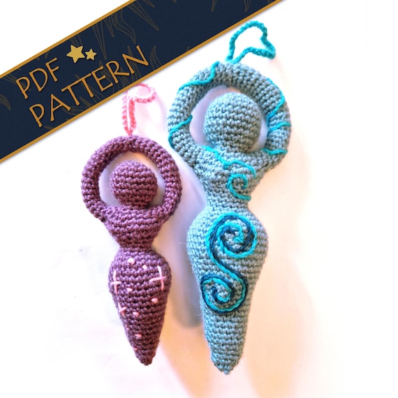Wiccan Goddess Charm Crochet Pattern