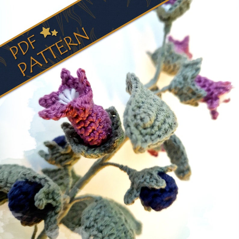 Witch's Flowers: Belladonna - Crochet Pattern image 1