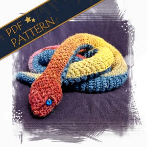 Patrón de serpiente realista a crochet - Víbora Amigurumi con opciones