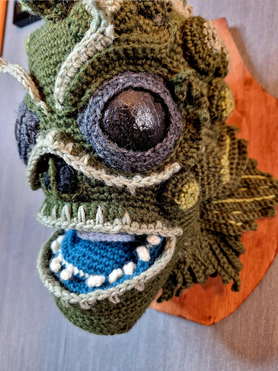 Swamp Monster Head Crochet Pattern – Fantasy Taxidermy Mount (PDF ...