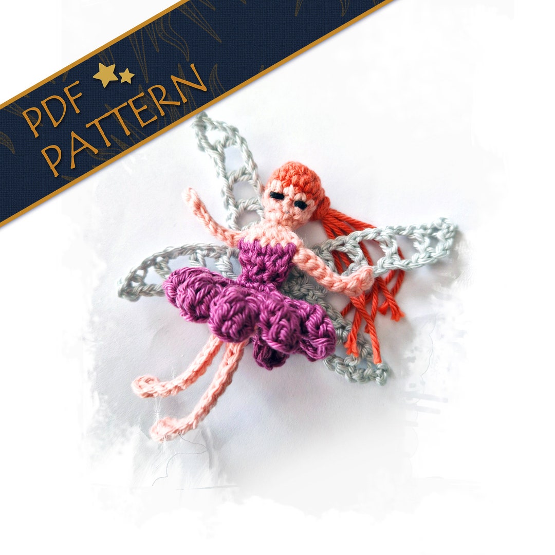 Mini Fairy Crochet Pattern - Tiny Pixie for Charms & Magical Decor ...