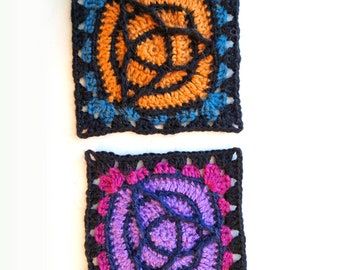 Trinity Knot Granny Square Crochet Pattern - Witchy Celtic Knot
