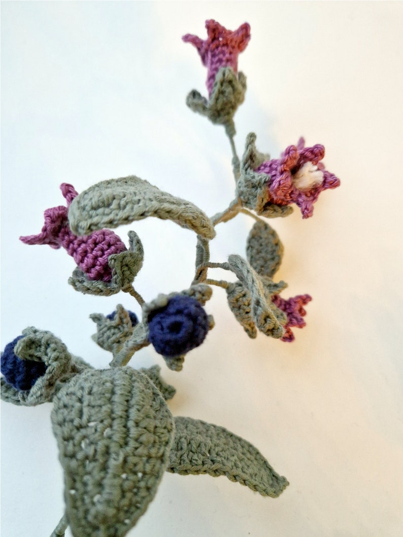 Witch's Flowers: Belladonna - Crochet Pattern image 9