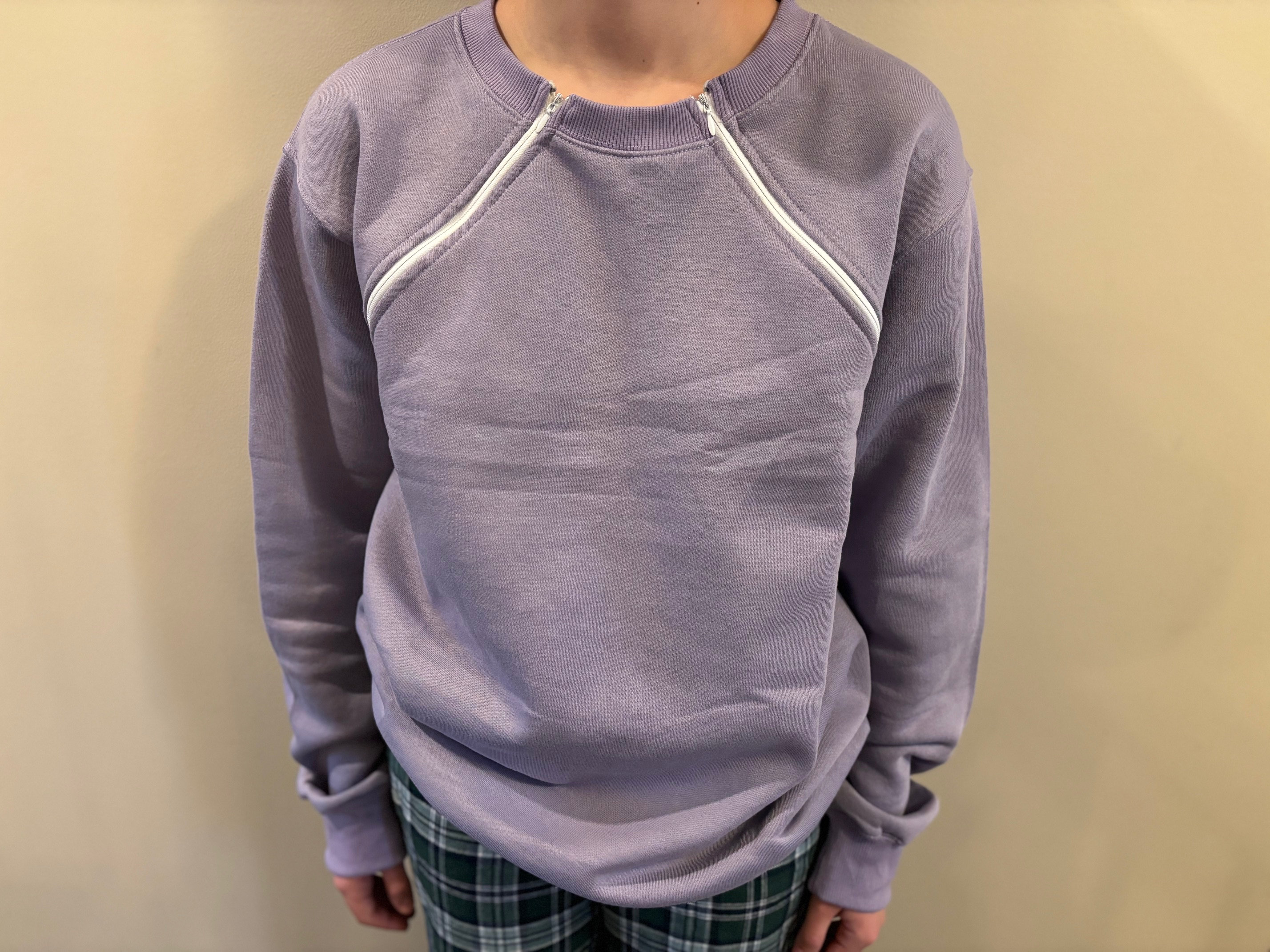 Womens Chemo Port Access Sweatshirt - Chemotherapy, Infusions, Breast