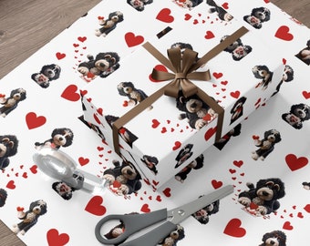 Bernedoodle cadeauverpakking, Doodle hondenliefhebber, gemaakt in de VS.