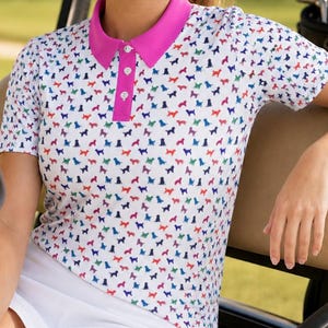 Doodle Dog Polo Shirt: Bernedoodle & Goldendoodle - Dog Lover Golf Tee image 1